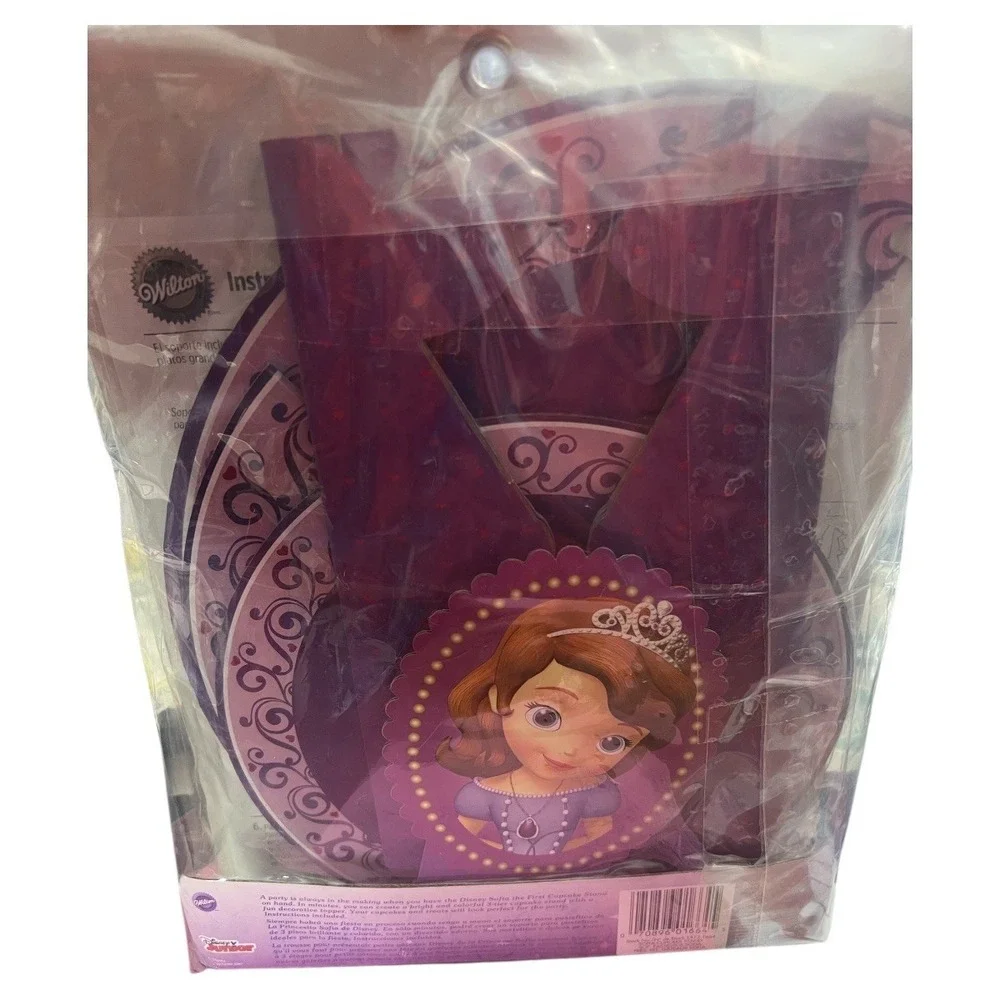 Wilton Disney Sofia the First Princess Cupcake Stand 3 Tier Purple Party